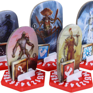 5 pcs. value pack Feldherr Dial Bases for Gloomhaven + Frosthaven + Gloomhaven: Jaws of the Lion multicolor