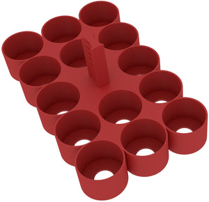 Feldherr paint racks + token trays for 4l Really Useful Boxes - 56 Citadel paint pots (12 ml / 18 ml / 24 ml) + game material