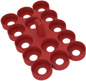 Feldherr paint racks + token trays for 4l Really Useful Boxes - 56 Citadel paint pots (12 ml / 18 ml / 24 ml) + game material