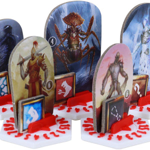 10 pcs. value pack Feldherr Dial Bases for Gloomhaven + Frosthaven + Gloomhaven: Jaws of the Lion multicolor