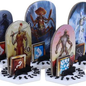 10 pcs. value pack Feldherr Dial Bases for Gloomhaven + Frosthaven + Gloomhaven: Jaws of the Lion multicolor