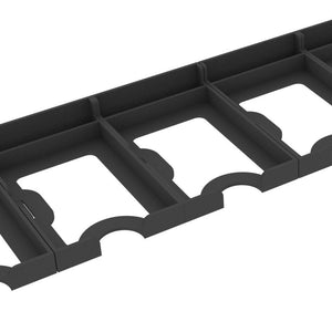 5 pcs value pack Feldherr card holder for game cards in Standard Card Game Size - 30 cards each - 1 compartment - expandable