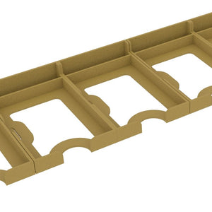 5 pcs value pack Feldherr card holder for game cards in Standard Card Game Size - 30 cards each - 1 compartment - expandable