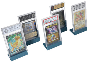 5 pcs value pack Feldherr Card Stand for Graded Cards, Trading Cards, and Slabs