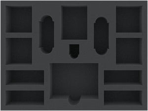 BJMEZD050BO 293 mm x 219 mm x 50 mm foam tray for board games with 13 compartments