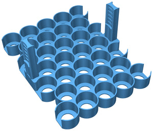 Feldherr Paint Rack for color bottles - 32 compartments