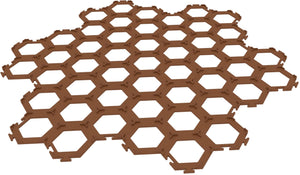 7 pcs. value set Feldherr Hex tile holders for Dorfromantik: The Board Game