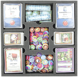 Valor de la bandeja de espuma para Super Dungeon Explore - Forgotten King plus cards and tokens