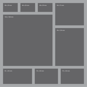 AFDA085BO Bandeja de espuma de 285 mm x 285 mm x 85 mm para cajas de juegos de mesa