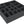 AFMETK065BO 285 mm x 285 mm x 65 mm foam tray for board games - 18 compartments