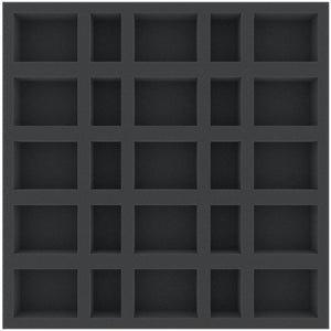 AG035ZC25 35 mm foam tray with 25 slots for Zombicide and Black Plague Crowz
