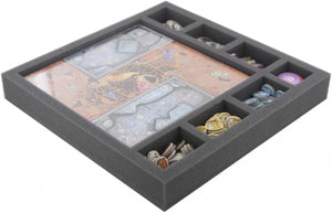 AGJE040BO 40 mm foam tray with 8 compartments for Arcadia Quset - Tiles