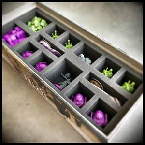 Foam tray for Scythe expansion Invaders from Afar with 14 compartments