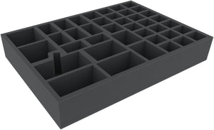 AYMFBV065BO 420 mm x 300 mm x 65 mm foam tray for board games with 40 compartments