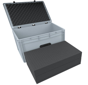 ED 64/32 1G Eurocontainer Case / Euro Box with handle 600 x 400 x 335 mm inclusive pick and pluck foam