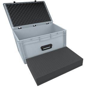 ED 64/32 1G Eurocontainer Case / Euro Box with handle 600 x 400 x 335 mm inclusive pick and pluck foam