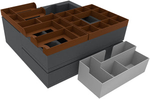 Feldherr espuma set + Organizer Inserciones para Descent: Legends of the Dark - The Betrayer's War - caja del juego de mesa