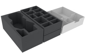 Feldherr espuma set + Premium Organizer Insert para Descent: Legends of the Dark - The Betrayer's War - caja del juego de mesa