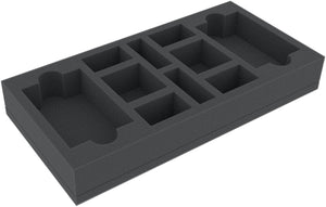 BEMEXO040BO 285 mm x 142 mm x 40 mm foam tray for board games with 14 compartments