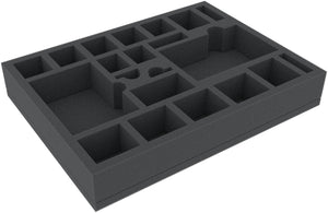 BJMEZM045BO 293 mm x 219 mm x 45 mm foam tray for board games with 21 compartments