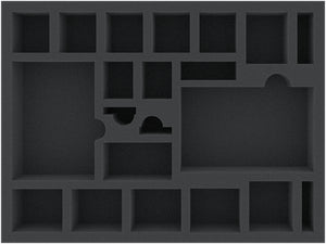 BJMEZM045BO 293 mm x 219 mm x 45 mm foam tray for board games with 21 compartments