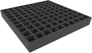 CPMFBB060BO 500 mm x 500 mm x 60 mm foam tray with 100 compartments