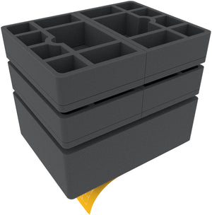 Feldherr foam set for Citadel Battle Figure Case - Pick and Pluck tray for tanks/monsters + game materials