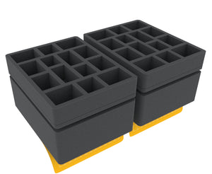 Feldherr foam set for Citadel Crusade Figure Case - 56 Miniatures + 2 Pick and Pluck trays for tanks/monsters