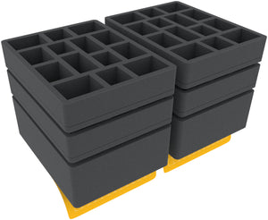 Feldherr foam set for Citadel Crusade Figure Case - 56 Miniatures + 2 Pick and Pluck trays for tanks/monsters