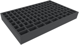 CVMFHZ055BO 495 mm x 310 mm x 55 mm foam tray for board games with 110 compartments