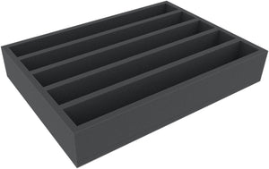 DD065A002 Feldherr foam insert for model railway - 00 scale - 5 compartments - for upright storage