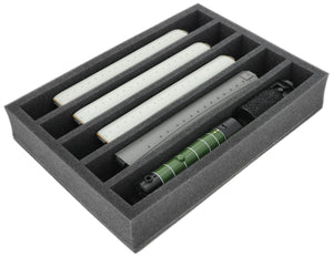 DD065A002 Feldherr foam insert for model railway - 00 scale - 5 compartments - for upright storage