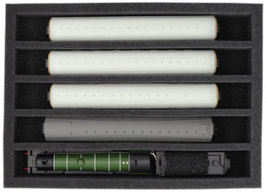 DD065A002 Feldherr foam insert for model railway - 00 scale - 5 compartments - for upright storage