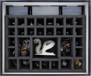 Feldherr foam set + Organizer Insert for Carnival Zombie: 2nd Edition - Kickstarter Deluxe Pledge - board game box