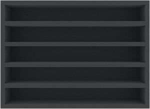DDMFMN065BO 360 mm x 260 mm x 65 mm foam tray with 5 compartments