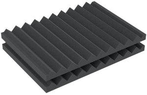 DDMEWC040 360 mm x 260 mm x 28 mm Feldherr zig-zag pattern foam tray crosswise for Euro Container 40 x 30