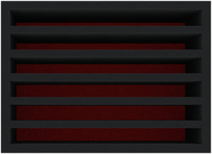 DDMFEK135BO-PE 135 mm foam tray with 6 compartments