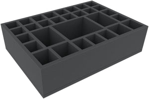 DDMFIB090BO 360 mm x 260 mm x 90 mm foam tray with 30 compartments