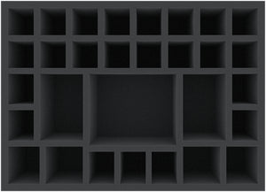 DDMFIB090BO 360 mm x 260 mm x 90 mm foam tray with 30 compartments