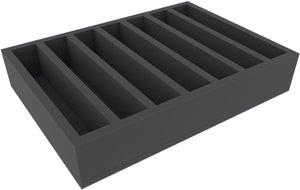 DDMFNL065BO 360 mm x 260 mm x 65 mm foam tray with 7 compartments
