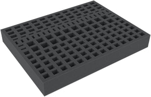 DQMEVZ035BO 280 mm x 215 mm x 35 mm Feldherr foam tray for board game boxes with 166 compartments