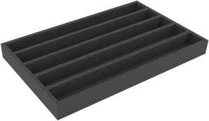 DS050A003 Foam inlay 00 Gauge - horizontal - 5 slots for model railway locomotives, wagons and vehicles