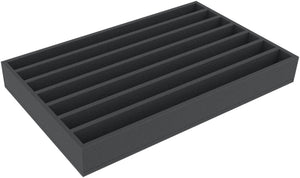EUMFML065BO 560 x 360 x 65 mm Foam insert with 7 compartments for Euroboxes 60/40