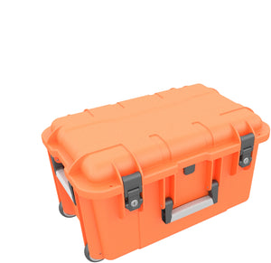 Transport Case / Trolley for 12 tablets in XL sleeves - compartments 26 mm wide - compatible with Apple iPad, Samsung Galaxy Tab A or Microsoft Surface Go