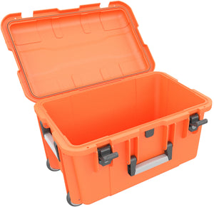 Transport Case / Trolley for 12 tablets in XL sleeves - compartments 26 mm wide - compatible with Apple iPad, Samsung Galaxy Tab A or Microsoft Surface Go