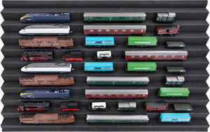 Euro Box mit Zugliege - 10 compartments for N Gauge - for model railway locomotives, wagons and vehicles
