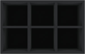 ED 64/12 HG Euro container / Euro box with hinged lid 600 x 400 x 135 mm including PE foam