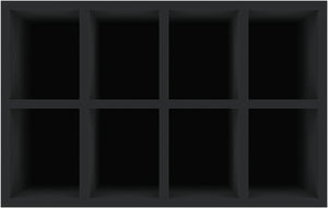 ED 64/12 HG Euro container / Euro box with hinged lid 600 x 400 x 135 mm including PE foam