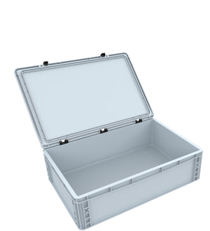 Euro Box / Container Case for model railway locomotives, wagons and vehicles - 3 slots for 0 Gauge - vertical