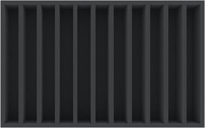 EUMFMM065BO 560 x 360 x 65 mm Foam insert with 11 compartments for Euroboxes 60/40
